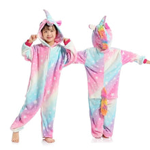 Load image into Gallery viewer, Unicorn Cartoon Kids Sleepwear