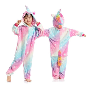 Unicorn Cartoon Kids Sleepwear