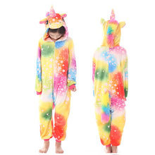 Load image into Gallery viewer, Unicorn Cartoon Kids Sleepwear