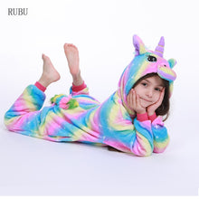 Load image into Gallery viewer, Unicorn Cartoon Kids Sleepwear