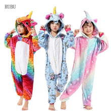 Load image into Gallery viewer, Unicorn Cartoon Kids Sleepwear