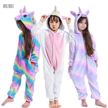 Load image into Gallery viewer, Unicorn Cartoon Kids Sleepwear