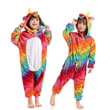 Load image into Gallery viewer, Unicorn Cartoon Kids Sleepwear