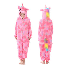 Load image into Gallery viewer, Unicorn Cartoon Kids Sleepwear